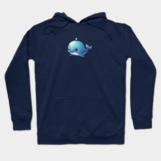 Cute Whale - Blue Hoodie